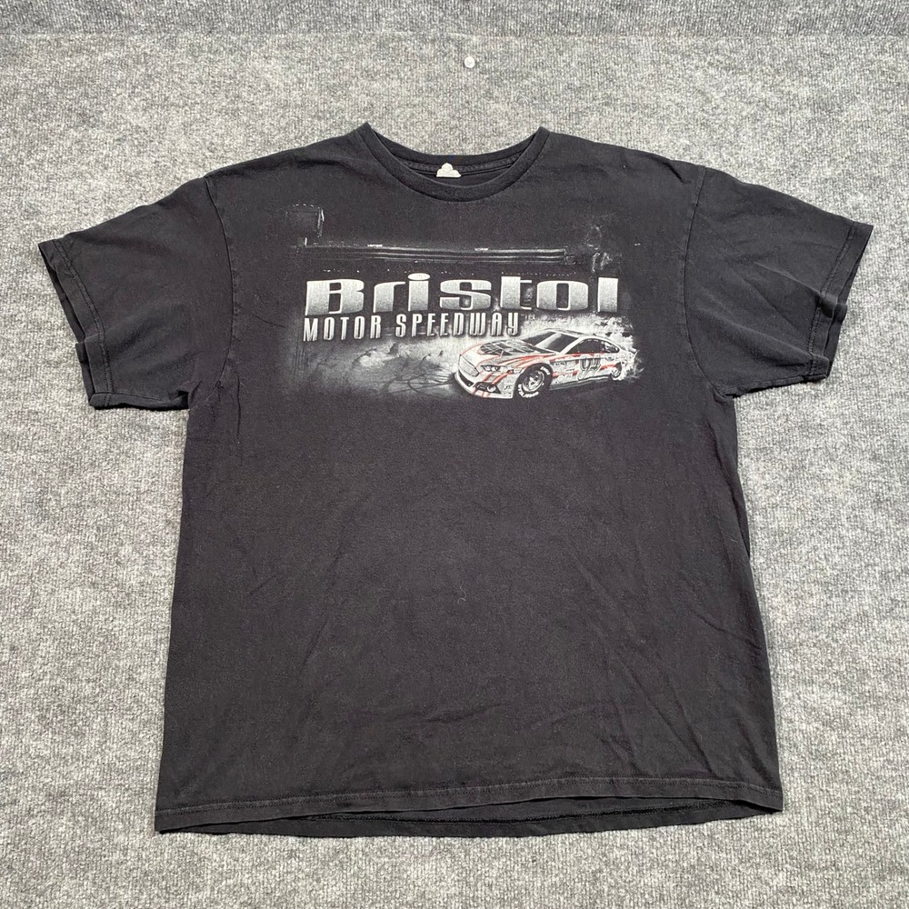 Bristolβ Motor Speedway Thunder Valley Racing Graphic T-Shirt Mens XL Black